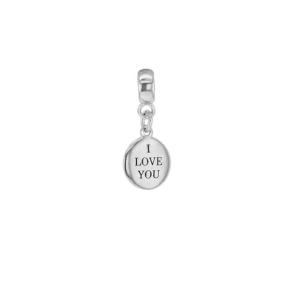 BEADS COLLECTIONS - BACI BELLI Pampille Pampille "Amoureuse" I love you en argent 925/1000 rhodié 314259 Pampille "Amoureuse" I love you en argent 925/1000 rhodié - JOYLLIA