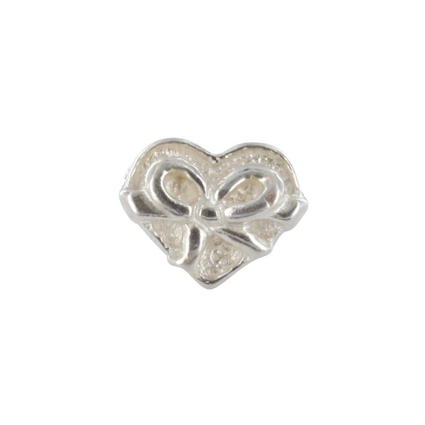 BEADS COLLECTIONS - BACI BELLI Perles Perle "Naissance" Le Coeur avec ruban en argent 925/1000 rhodié 314032 Perle "Naissance" Le Coeur avec ruban en argent 925/1000 rhodié - JOYLLIA