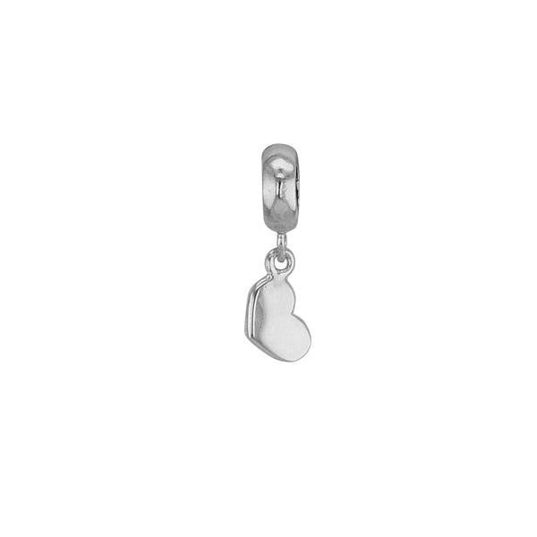 BEADS COLLECTIONS - BACI BELLI Stopper Stopper pampille coeur en argent 925/1000 rhodié 314240 Stopper pampille coeur en argent 925/1000 rhodié - JOYLLIA
