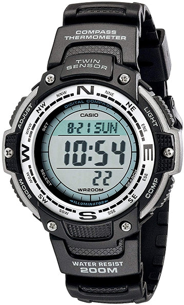 CASIO MONTRES CASIO SPORT COLLECTION - TWIN SENSOR, COMPASS SGW-100-1V CASIO SPORT COLLECTION - TWIN SENSOR, COMPASS - JOYLLIA 4971850898467