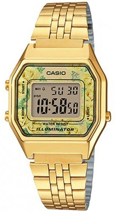 CASIO MONTRES CASIO VINTAGE LADY GOLD FLOWERS LA-680WGA-9C CASIO VINTAGE LADY GOLD FLOWERS - JOYLLIA 4549526178566