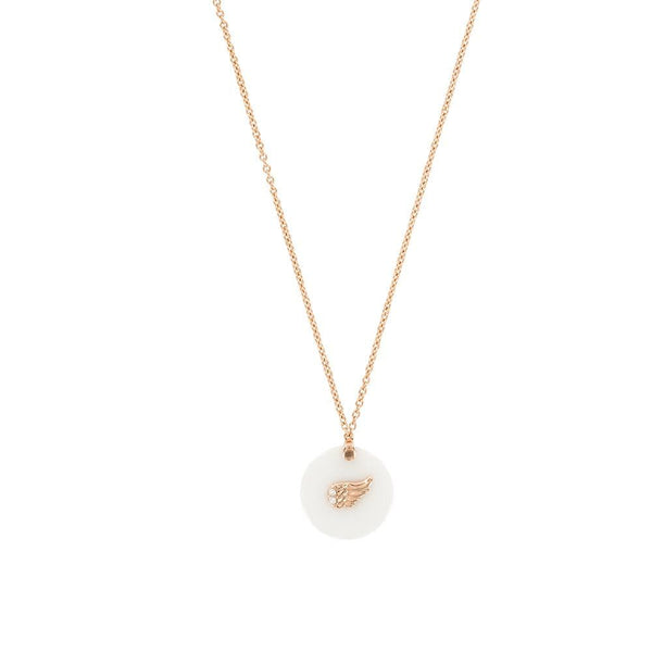 JOYLLIA Collier Céramique et argent Collier céramique motif aile et argent doré rosé 317331 Collier céramique motif aile et argent doré rosé - JOYLLIA
