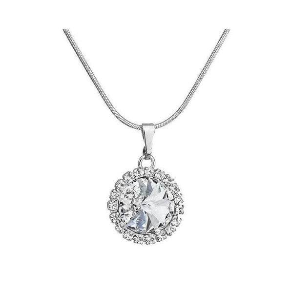 JOYLLIA Collier Cristal de Swarovski Collier cristal clair, entouré de petits cristaux, certifiés Swarovski 7430-3090-02-rh Collier cristal clair, entouré de petits cristaux, certifiés Swarovski - JOYLLIA