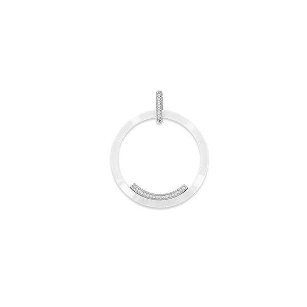 JOYLLIA Pendentif Céramique et argent Pendentif anneau avec incrustation 316167B Pendentif anneau avec incrustation - JOYLLIA