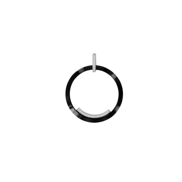 JOYLLIA Pendentif Céramique et argent Pendentif anneau avec incrustation 316167N Pendentif anneau avec incrustation - JOYLLIA
