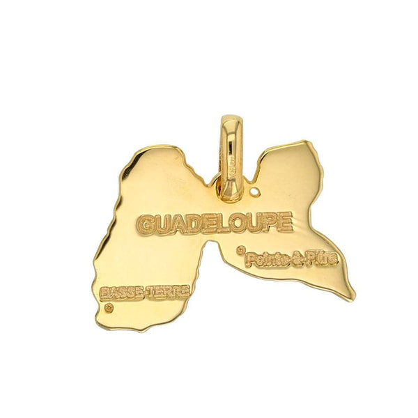 JOYLLIA Pendentif Or 375/1000 Pendentif Guadeloupe en Or 375/1000 avec inscriptions 396248 Pendentif Guadeloupe en Or 375/1000 avec inscriptions - JOYLLIA