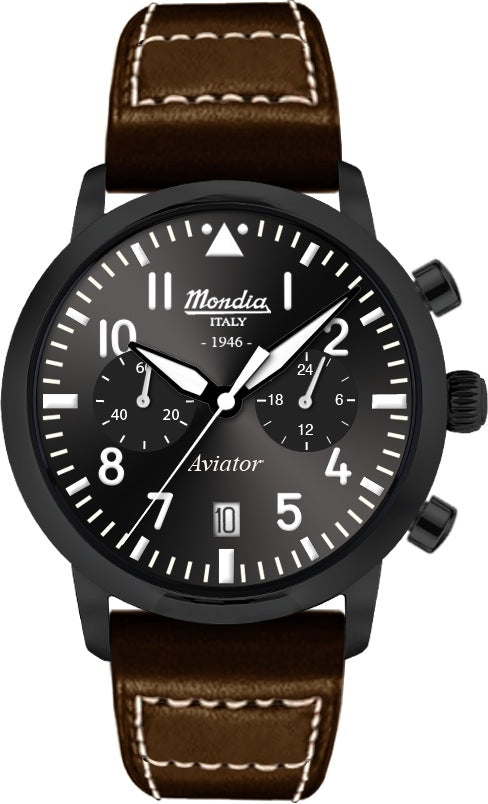 MONDIA MONTRES MONDIA Mod. AVIATOR MI-781-BK-03BK-CP MONDIA Mod. AVIATOR - JOYLLIA 8057094115334