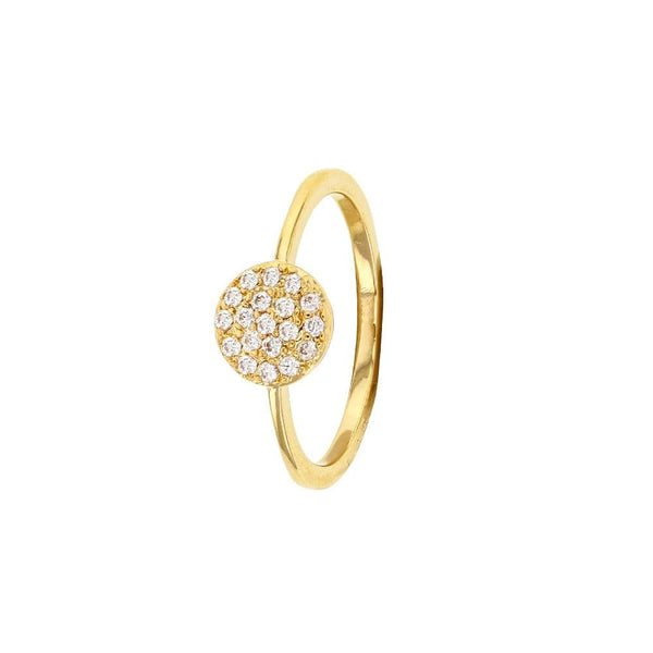 JOYLLIA Bague Bague ronde, multi oxydes de zirconium, Plaqué Or Bague ronde, multi oxydes de zirconium, Plaqué Or - JOYLLIA