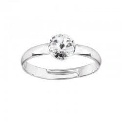 JOYLLIA Bague Cristal de Swarovski Bague Cristal 6mm, certifié swarovski 7470-0942-02-rh Bague Cristal 6mm, certifié swarovski - JOYLLIA
