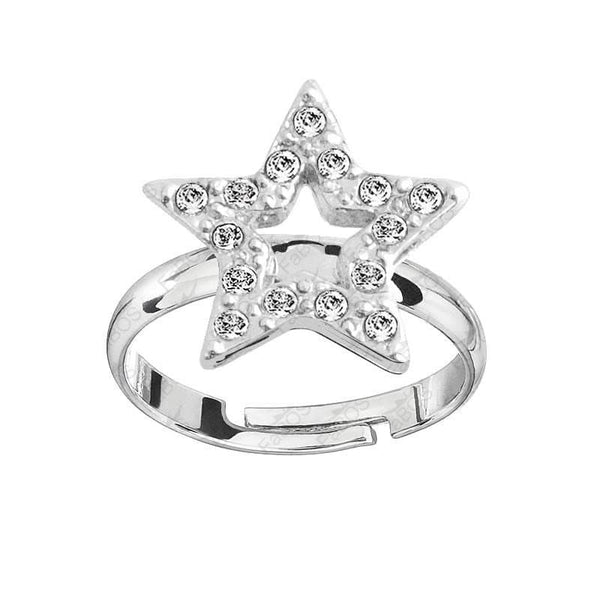 JOYLLIA Bague Cristal de Swarovski Bague motif étoile avec cristaux certifiés Swarovski 7770-3079-02-rh Bague motif étoile avec cristaux certifiés Swarovski - JOYLLIA