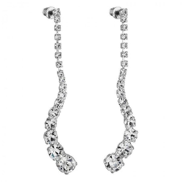 JOYLLIA Boucles d'oreilles Cristal de Swarovski Boucles d'oreilles longues, pendantes, serties de cristaux certifiés Swarovski 7440-5001-02-ag Boucles d'oreilles longues, pendantes, serties de cristaux certifiés Swarovski - JOYLLIA