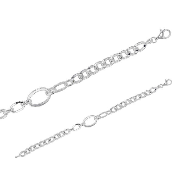 JOYLLIA Bracelet Argent 925/1000 Bracelet argent 925/1000 maille gourmette avec ovale 3180202 Bracelet argent 925/1000 maille gourmette avec ovale - JOYLLIA