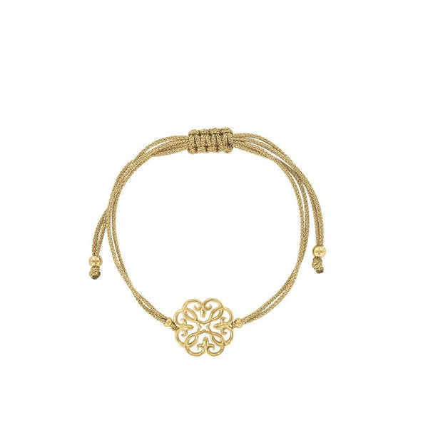 JOYLLIA Bracelet Argent 925/1000 Bracelet cordon coton réglable en argent 925/1000 doré 31812120D Bracelet cordon coton réglable en argent 925/1000 doré - JOYLLIA