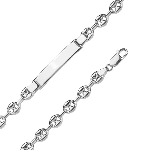 JOYLLIA Bracelet Argent 925/1000 Bracelet gourmette identité maille grain de café argent 925/1000 3180739 Bracelet gourmette identité maille grain de café argent 925/1000 - JOYLLIA