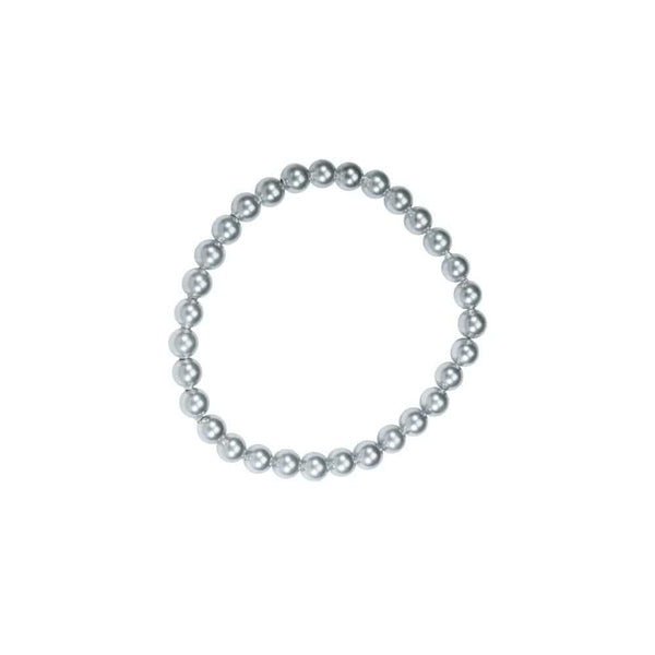 JOYLLIA Bracelet Bracelet élastique "Perles de Majorque" grises ø 6 mm 3180660 Bracelet élastique "Perles de Majorque" grises ø 6 mm - JOYLLIA