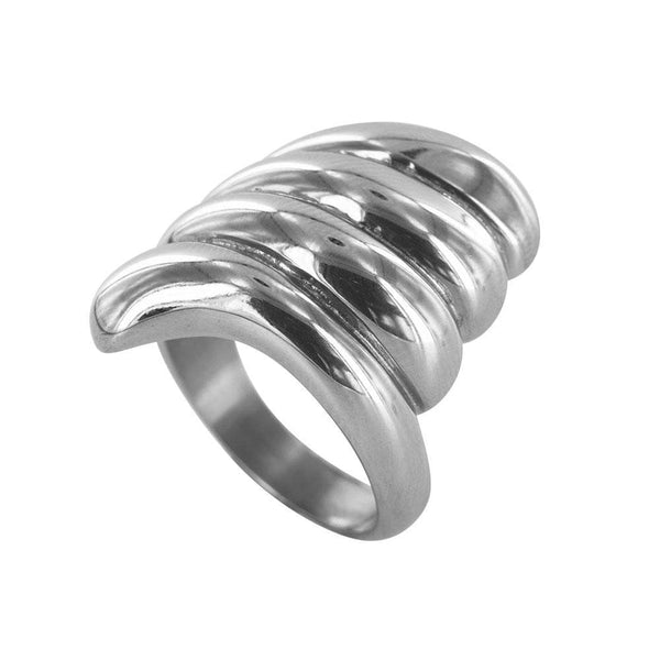 one man show Bague Bague spirale en acier Bague spirale en acier - JOYLLIA